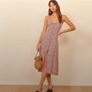 Reformation Gemstone Slip Dress in Grenadine Floral Print NWOT